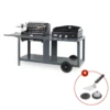 Barbecue Mendy + Plancha Baia 260 Le Marquier Sur Chariot Mixte Ardoise 2 Barbecue Mendy + Plancha Baia 260 Le Marquier Sur Chariot Mixte Ardoise -Le Monde du Barbecue Soldes Boutique 0305 plancha kit de nettoyage mivme27