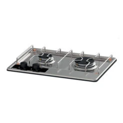 Modulo Table De Cuisson Master 2 Brûleurs - Coloris Inox Et Noir - Pour Cuisine D'extérieur ENO -Le Monde du Barbecue Soldes Boutique 432340010701 1 table encastrable master 2 avec allumeur eno 1