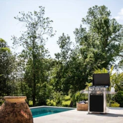 Plancha à Gaz Sur Chariot - Combo ENOSIGN 65 Inox & Noir -Le Monde du Barbecue Soldes Boutique 57028385 a4 combo plancha enosign 65 inox et noir eno