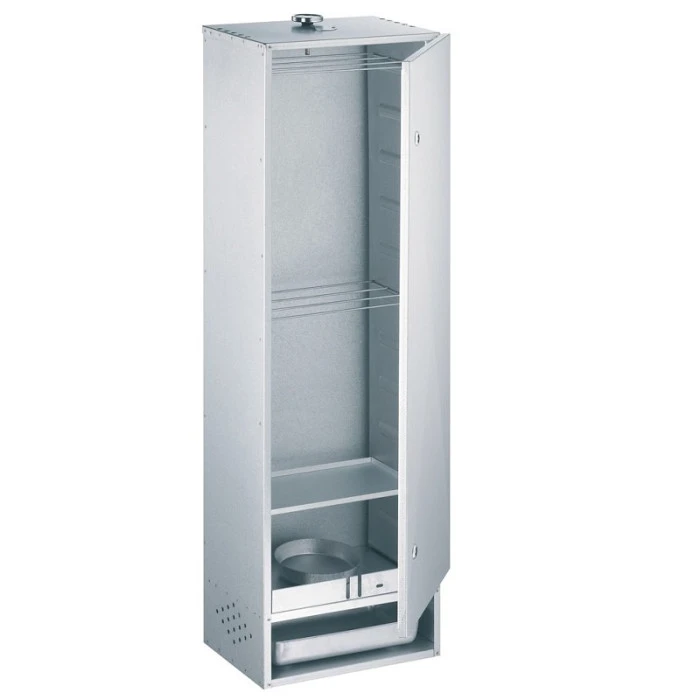 Fumoir Peetz Acier Aluminé Porte à Charnières - L 39 X P 28 X H 120 Cm 6 Fumoir Peetz Acier Aluminé Porte à Charnières - L 39 X P 28 X H 120 Cm – Image 4