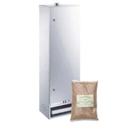 Fumoir Peetz Acier Aluminé Porte à Charnières - L 39 X P 28 X H 120 Cm