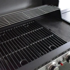 Pack Cuisine Extérieure FIDGI 4 Avec Barbecue Gaz + Desserte + Evier -Le Monde du Barbecue Soldes Boutique barbecue gaz cook in garden fidgi 4 grille plancha min 1