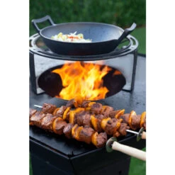 Support Wok / Cocotte Dynamic Centre Pour Brasero Barbecook Nestor -Le Monde du Barbecue Soldes Boutique bc acc 7456 support wok cocotte dynamic brasero barbecook nestor brochettes 1