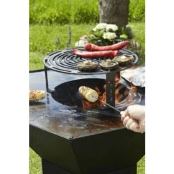 Brasero Plancha Barbecook Nestor Original - Acier Noir Galvanisé -Le Monde du Barbecue Soldes Boutique bc woo 6022 brasero barbecook nestor original acier galvanise grille nourriture