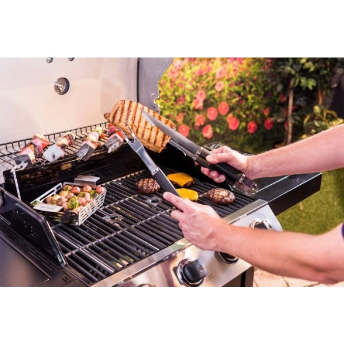 Lot De 3 Ustensiles Pour Barbecue CharBroil Spatule Pince Fourchette 5 Lot De 3 Ustensiles Pour Barbecue CharBroil Spatule Pince Fourchette – Image 3