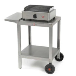 Chariot Inox "Plein Air" Compact Pour Plancha Krampouz -Le Monde du Barbecue Soldes Boutique chariot inox compact plancha krampouz 4