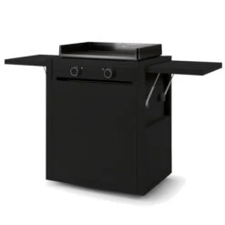 Pack Plancha à Gaz Forge Adour MODERN 60 Acier Noir + Chariot