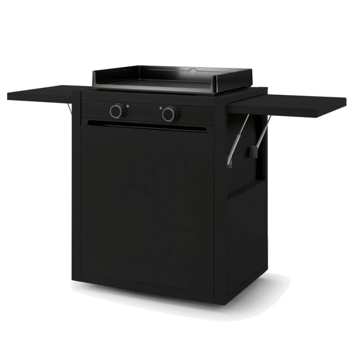 Pack Plancha à Gaz Forge Adour MODERN 60 Acier Noir + Chariot 3 Pack Plancha à Gaz Forge Adour MODERN 60 Acier Noir + Chariot