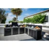 Cuisine D'extérieur ENO Modulo Acier Pour Plancha - 5 Modules Avec Cuisinière -Le Monde du Barbecue Soldes Boutique cuisine modulo 5 cuisiniere 2