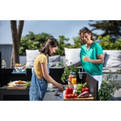 Cuisine D'extérieur ENO Modulo Acier Pour Plancha - 5 Modules Avec Cuisinière -Le Monde du Barbecue Soldes Boutique cuisine modulo 5 cuisiniere 7