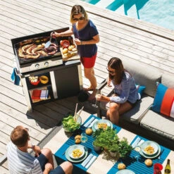 Desserte Duo Le Marquier Signature Allure Pour Planchas 45, 60 Et 75 Cm -Le Monde du Barbecue Soldes Boutique dsa87d 3