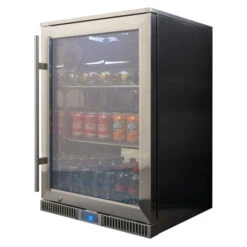 Napoleon Réfrigérateur 135L Pour Cuisine Extérieure Napoléon - Ouverture à Droite -Le Monde du Barbecue Soldes Boutique frigo napoleon 135l porte droite 3quarts plein