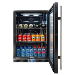 Napoleon Réfrigérateur 135L Pour Cuisine Extérieure Napoléon - Ouverture à Droite -Le Monde du Barbecue Soldes Boutique frigo napoleon 135l porte droite face ouvert plein