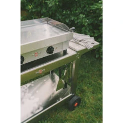 Chariot Inox "Plein Air" Pour Plancha Krampouz Double -Le Monde du Barbecue Soldes Boutique khea05 chariot inox plein air pour plancha krampouz double