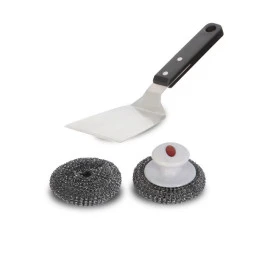 Kit De Nettoyage Pour Plancha Le Marquier (1 Spatule + Boules Inox) 3 Kit De Nettoyage Pour Plancha Le Marquier (1 Spatule + Boules Inox)