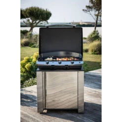 Cuisine D'extérieur ENO Modulo Inox Pour Plancha - 4 Modules -Le Monde du Barbecue Soldes Boutique mod4102 a1 modulo plancha hpl eno min 1