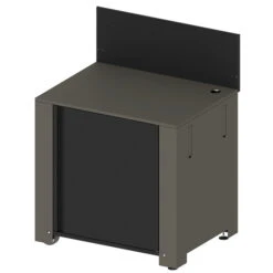 Cuisine D'extérieur ENO Modulo Acier Pour Plancha - 3 Modules -Le Monde du Barbecue Soldes Boutique mod7002 1 modulo plancha gris eno min 1 2