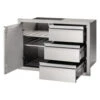 Module Encastrable 3 Tiroirs + 1 Porte Pour Cuisine D'extérieur Napoleon -Le Monde du Barbecue Soldes Boutique module encastrable 3 tiroirs 1 porte cuisine exterieur napoleon