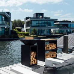 Produits populaires -Le Monde du Barbecue Soldes Boutique pack brasero ofyr classic 85 noir stockage four pizza ambiance 2