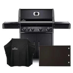 Le Monde du Barbecue Soldes Boutique 23 Pack Barbecue à Gaz Napoleon ROGUE XT 525 SIB Noir + Housse Et Plancha
