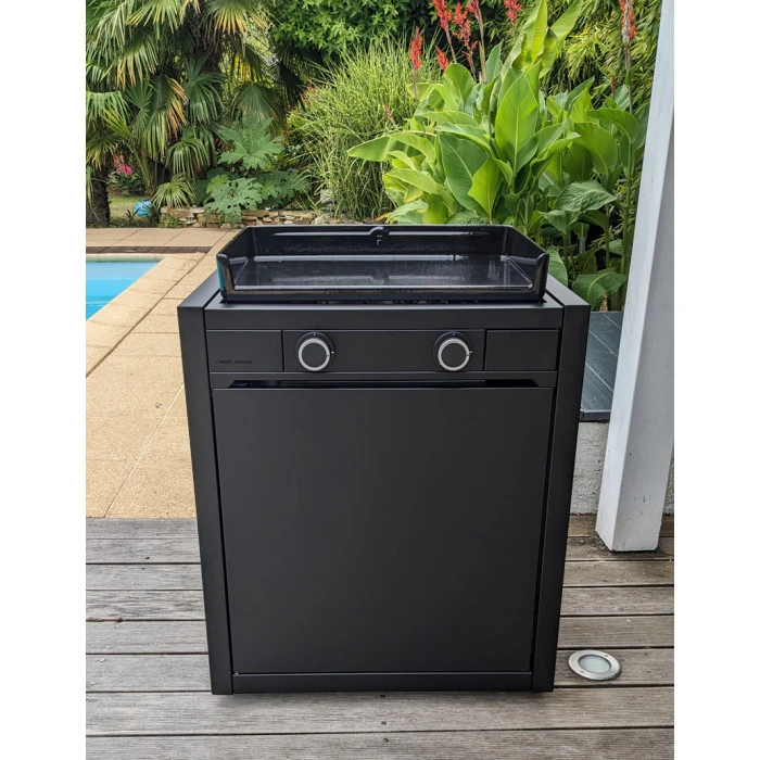 Pack Plancha à Gaz Forge Adour MODERN 60 Acier Noir + Chariot 5 Pack Plancha à Gaz Forge Adour MODERN 60 Acier Noir + Chariot – Image 3