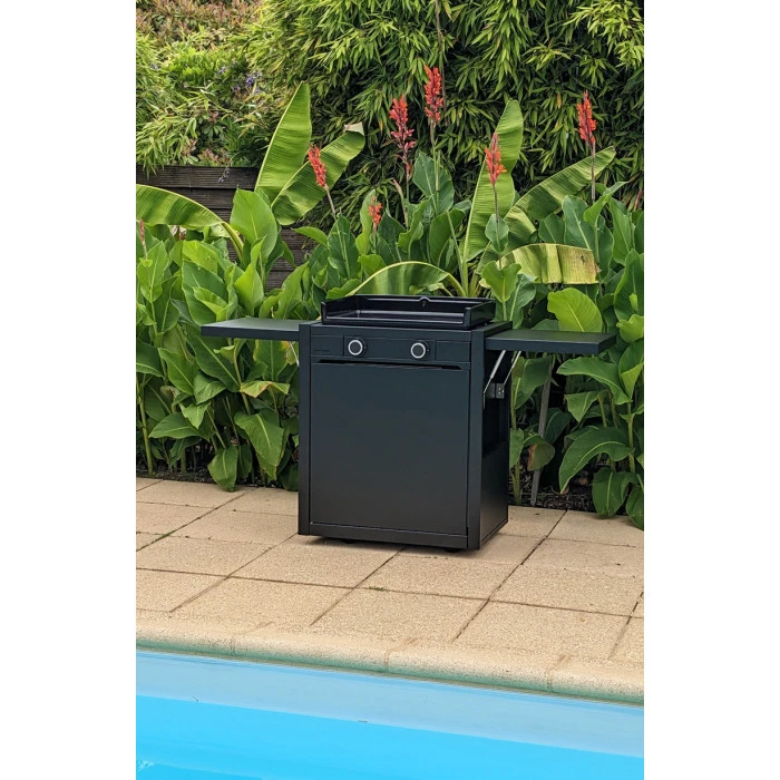 Pack Plancha à Gaz Forge Adour MODERN 60 Acier Noir + Chariot 8 Pack Plancha à Gaz Forge Adour MODERN 60 Acier Noir + Chariot – Image 6