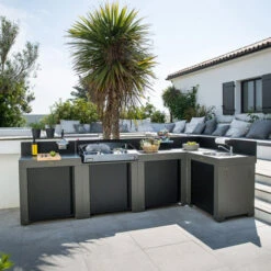 Modulo Plan De Travail - Gris Acier - Cuisine D'extérieur ENO -Le Monde du Barbecue Soldes Boutique pmod7001 modulo standard acier cuisine exterieur eno 5 min