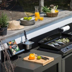 Modulo Plan De Travail - Gris Acier - Cuisine D'extérieur ENO -Le Monde du Barbecue Soldes Boutique pmod7001 modulo standard acier cuisine exterieur eno 6 min