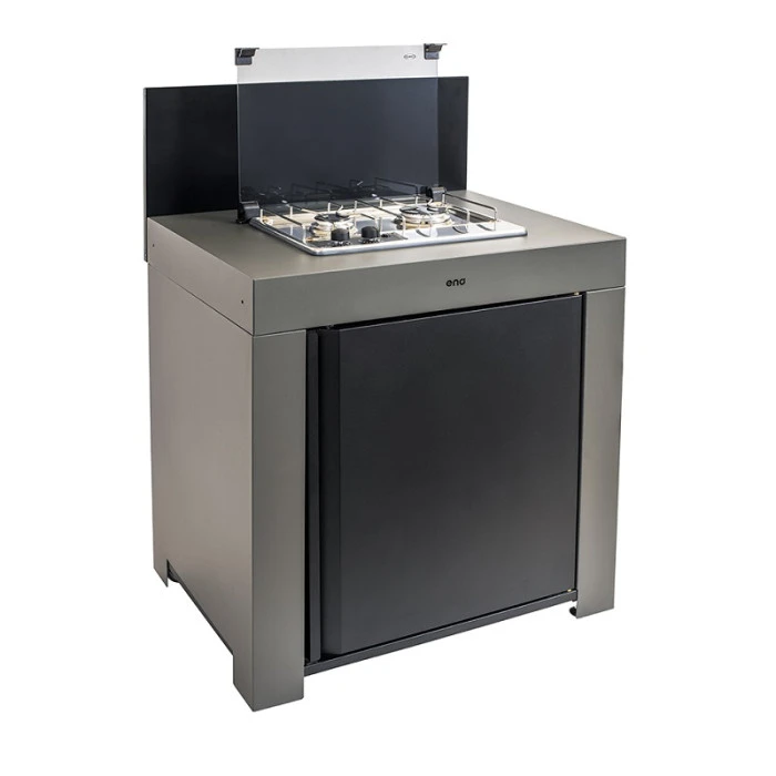 Modulo Table De Cuisson Master 2 Brûleurs - Coloris Gris Cargo - Pour Cuisine D'extérieur ENO 3 Modulo Table De Cuisson Master 2 Brûleurs - Coloris Gris Cargo - Pour Cuisine D'extérieur ENO