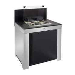 Cuisine D'extérieur ENO Modulo Inox Et Noir Pour Plancha - 4 Modules Avec Table De Cuisson Master -Le Monde du Barbecue Soldes Boutique pmod8506 1 cuisine exterieur modulo master 2 noir et inox eno 1 2