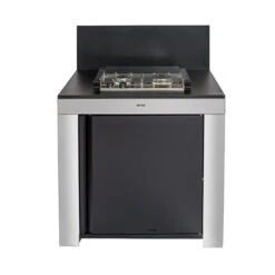 Modulo Table De Cuisson Master 2 Brûleurs - Coloris Inox Et Noir - Pour Cuisine D'extérieur ENO -Le Monde du Barbecue Soldes Boutique pmod8506 2 cuisine exterieur modulo master 2 noir et inox eno