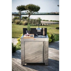Cuisine D'extérieur ENO Modulo Inox Pour Plancha - 4 Modules -Le Monde du Barbecue Soldes Boutique reduit mod4101 a1 modulo standard hpl eno min